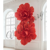 Цветок из бумаги "Абстракция" красный Цветок из бумаги "Абстракция" красный